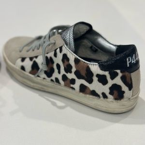 P448 Calf & suede low top sneaker